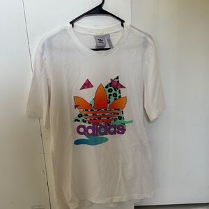 Adidas Graphic Tee with Colorful Logo